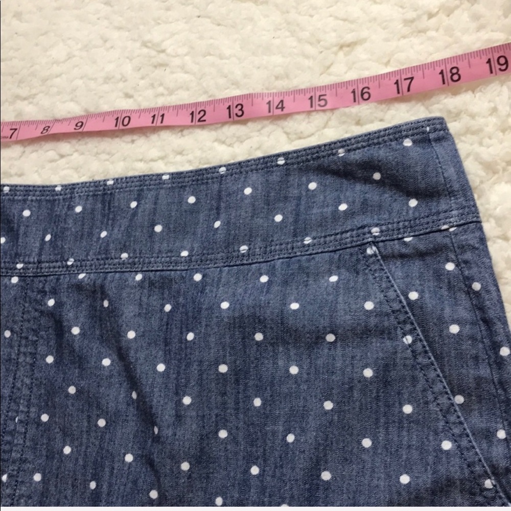 Talbots skirt size 16 blue with white polka dots - Picture 3 of 3